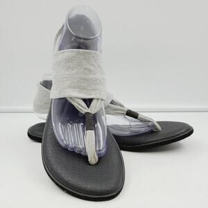 Sanuk Woman's Yoga Sling 2 Sandals Size 11 Grey Comfort, EUC